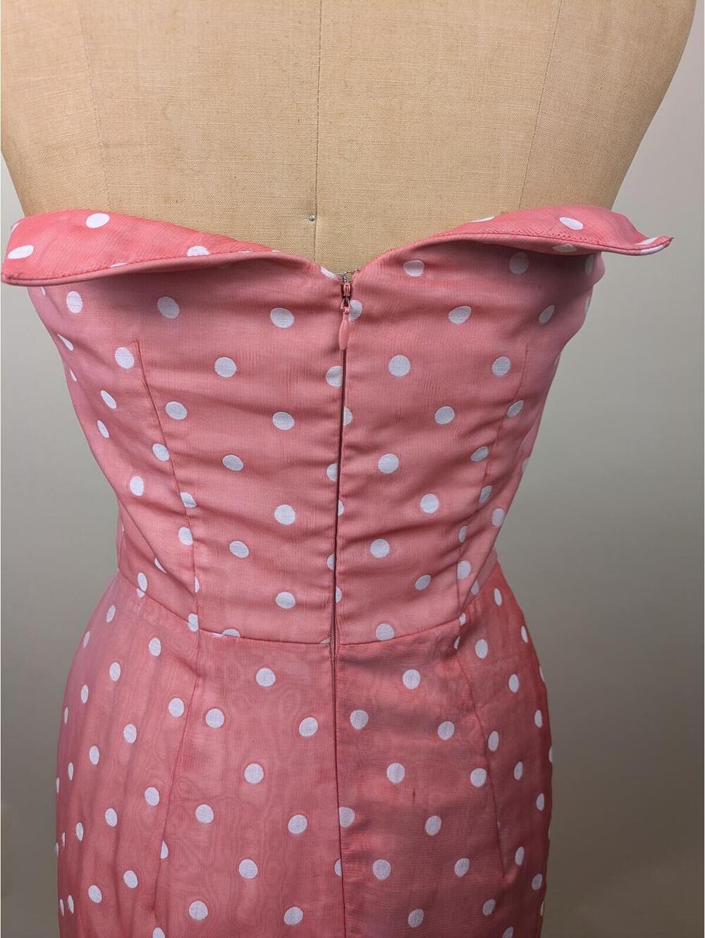 2010's vivienne westwood red label pink polka dot corset dress - Picture 7 of 9